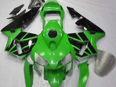 Shop Green Black No Decals Honda CBR600RR Motorcycle Fairings 03-04