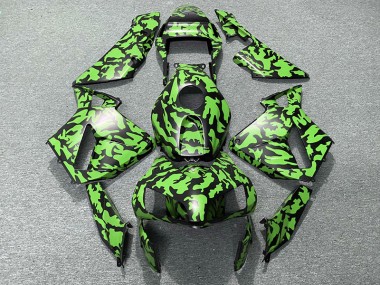 Shop Green Camo Honda CBR600RR Motorcycle Fairings 03-04