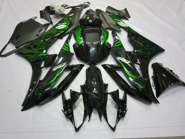 Shop Green Flame Yamaha R6 Motorcycle Fairings 06-07