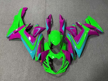 Shop Green Light Blue and Magenta Suzuki GSXR750 Motorcycle Fairings 11-20