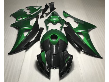 Shop Green w Carbon Style Yamaha R6 Motorcycle Fairings 08-16