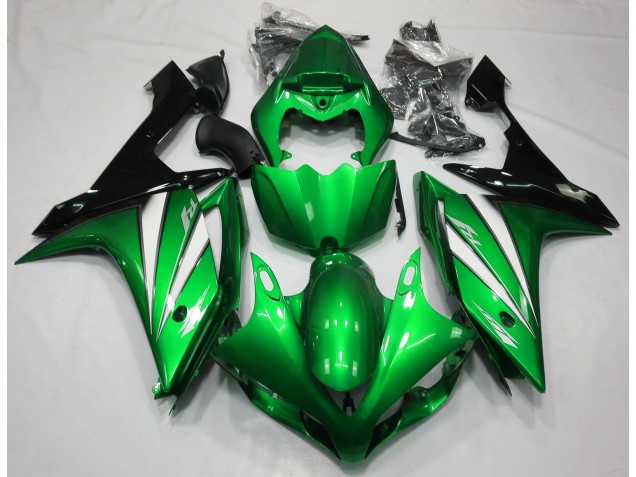 Shop Green White and Black Yamaha R1 Motorcycle Fairings 07-08