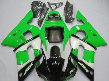 Shop Green White and Black Yamaha R6 Motorcycle Fairings 98-02