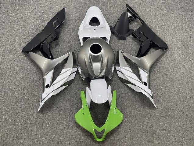 Shop Green White and Grey Honda CBR600RR Motorcycle Fairings 07-08