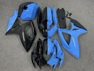 Shop Half Blue and Black Suzuki GSXR750 Motorcycle Fairings 06-07