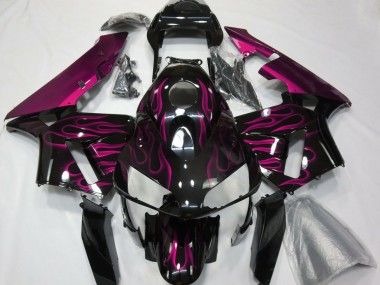 Shop Hot Pink Flames Honda CBR600RR Motorcycle Fairings 03-04