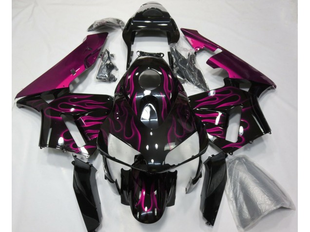 Shop Hot Pink Flames Honda CBR600RR Motorcycle Fairings 03-04