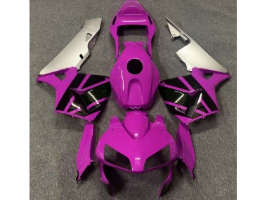 Shop Hot Pink & Matte Silver Honda CBR600RR Motorcycle Fairings 03-04