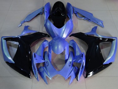 Shop Light Blue and Black Suzuki GSXR750 Motorcycle Fairings 06-07