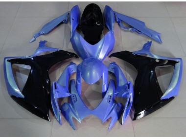 Shop Light Blue and Black Suzuki GSXR750 Motorcycle Fairings 06-07