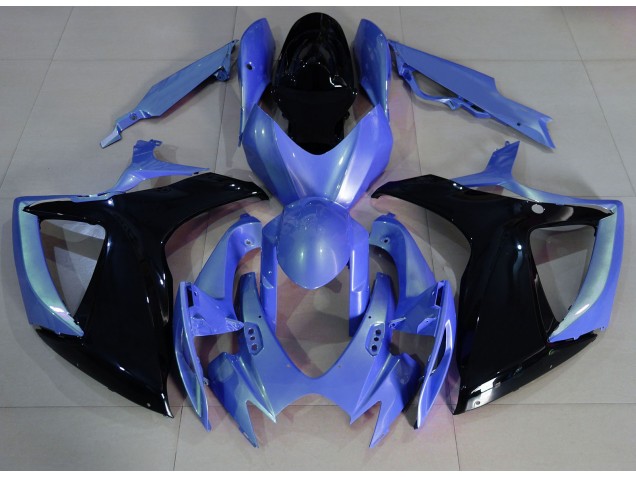 Shop Light Blue and Black Suzuki GSXR750 Motorcycle Fairings 06-07