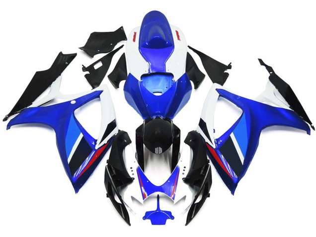 Shop Light Blue and Deep Blue OEM Style w Red Suzuki GSXR750 Motorcycle Fairings 06-07