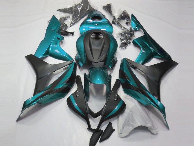 Shop Light Blue and Matte Black Honda CBR600RR Motorcycle Fairings 07-08