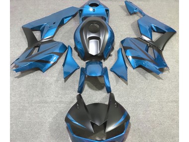 Shop Light Blue and Matte Black Honda CBR600RR Motorcycle Fairings 13-20