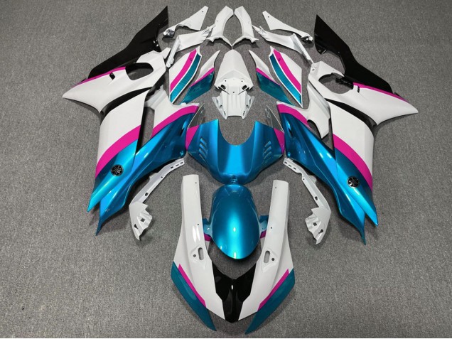 Shop Light Blue and Pink Yamaha R6 Motorcycle Fairings 17-19