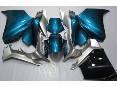 Shop Light Blue and Silver Honda VFR1200 Motorcycle Fairings 10-13