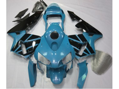 Shop Light Blue & Gloss Black Honda CBR600RR Motorcycle Fairings 03-04