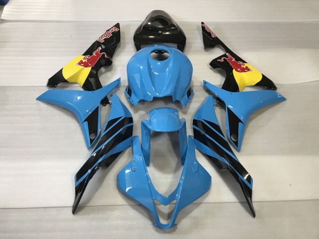 Shop Light Blue Red Bull Honda CBR600RR Motorcycle Fairings 07-08