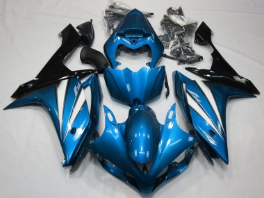 Shop Light Blue White and Black Yamaha R1 Motorcycle Fairings 07-08