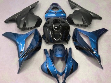 Shop Light Blue with Black Honda CBR600RR Motorcycle Fairings 09-12