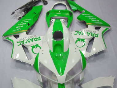 Shop Light Green and White Pramac Honda CBR600RR Motorcycle Fairings 05-06