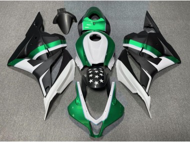 Shop Matte Black and Green Star Honda CBR600RR Motorcycle Fairings 09-12