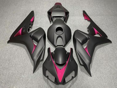 Shop Matte Black and Pink Honda CBR1000RR Motorcycle Fairings 06-07