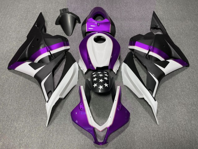 Shop Matte Black and Purple Star Honda CBR600RR Motorcycle Fairings 09-12