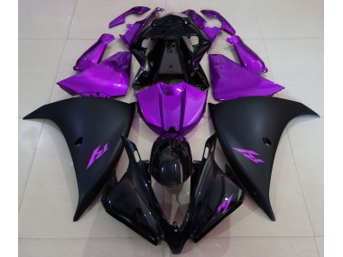 Shop Matte Black and Purple Yamaha R1 Motorcycle Fairings 13-14