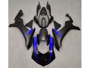 Shop Matte Black & Blue Yamaha R1 Motorcycle Fairings 15-19