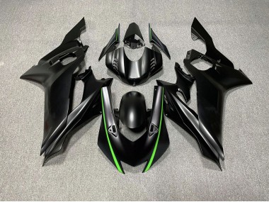 Shop Matte Black & Green Accents Yamaha R6 Motorcycle Fairings 17-19