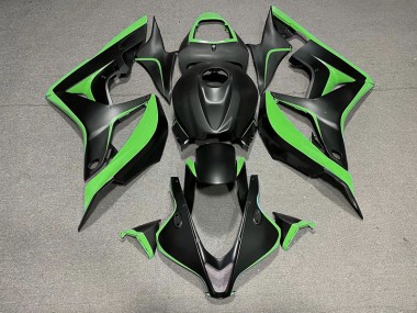 Shop Matte Black & Green Honda CBR600RR Motorcycle Fairings 07-08