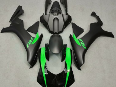 Shop Matte Black & Green Yamaha R1 Motorcycle Fairings 15-19