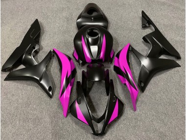 Shop Matte Black & Pink Design Honda CBR600RR Motorcycle Fairings 07-08