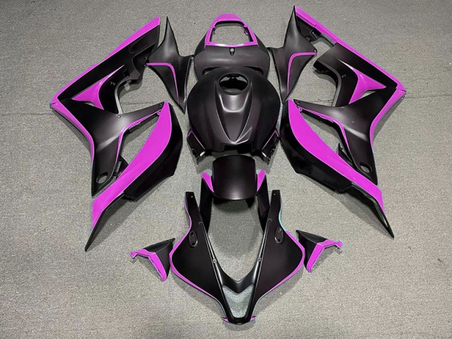 Shop Matte Black & Pink Honda CBR600RR Motorcycle Fairings 07-08