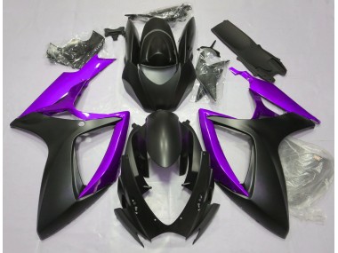 Shop Matte Black & Purple Suzuki GSXR750 Motorcycle Fairings 06-07