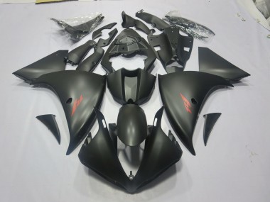 Shop Matte Black Red Yamaha R1 Motorcycle Fairings 09-12