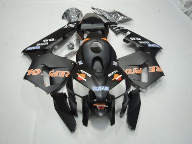 Shop Matte Black Repsol Honda CBR600RR Motorcycle Fairings 03-04