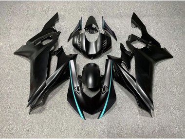 Shop Matte Black & Teal Accents Yamaha R6 Motorcycle Fairings 17-19