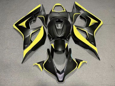 Shop Matte Black & Yellow Honda CBR600RR Motorcycle Fairings 07-08