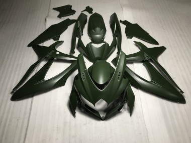 Shop Matte Green Suzuki GSXR750 Motorcycle Fairings 08-10