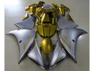 Shop Matte Silver & Gold Yamaha R1 Motorcycle Fairings 09-12