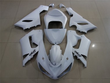 Shop Matte White Kawasaki ZX6R Motorcycle Fairings 05-06