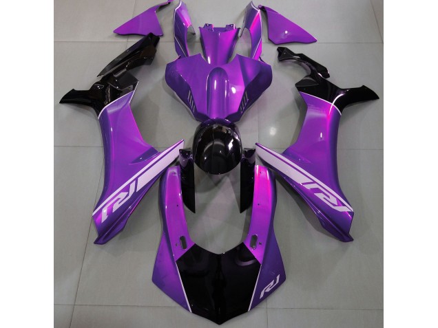 Shop Mood Purple and Black Yamaha R1 Motorcycle Fairings 15-19