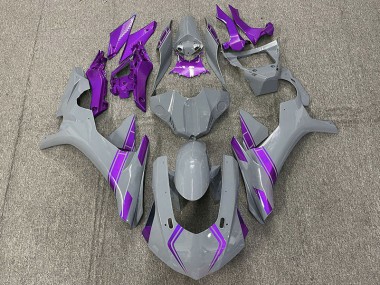 Shop Nardo Gray & Purple Accents Yamaha R1 Motorcycle Fairings 15-19