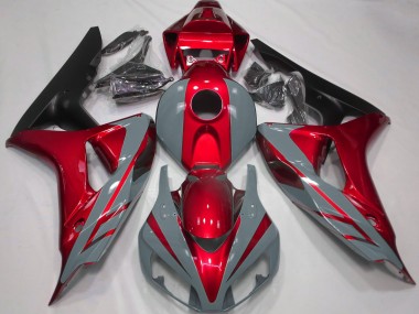 Shop Nardo Grey and Red Honda CBR1000RR Motorcycle Fairings 06-07