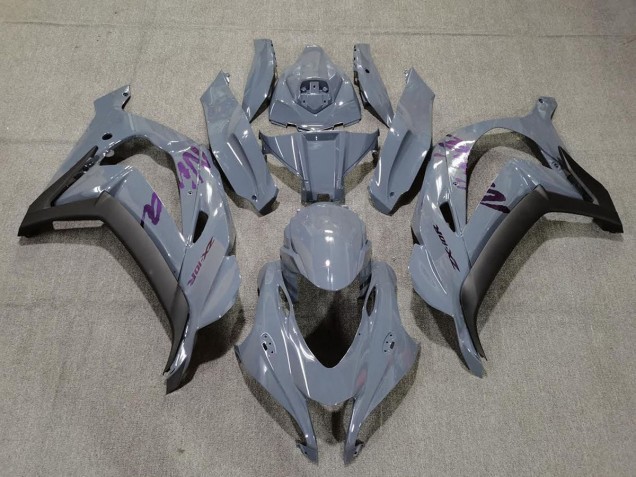 Shop Nardo Grey & Purple Kawasaki ZX10R Motorcycle Fairings 16-19