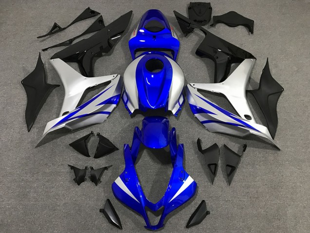 Shop OEM Style Blue and Silver Honda CBR600RR Motorcycle Fairings 07-08