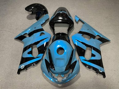 Shop Pearl Light Blue and Black Suzuki GSXR750 Motorcycle Fairings 01-03