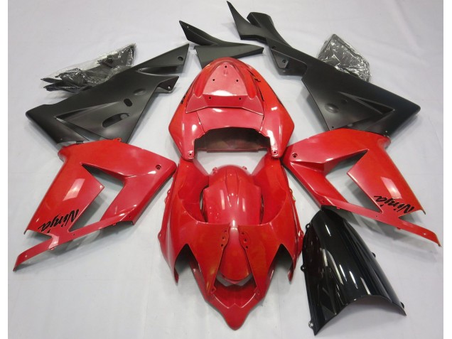 Shop Pearl Red & Black Kawasaki ZX10R Motorcycle Fairings 04-05